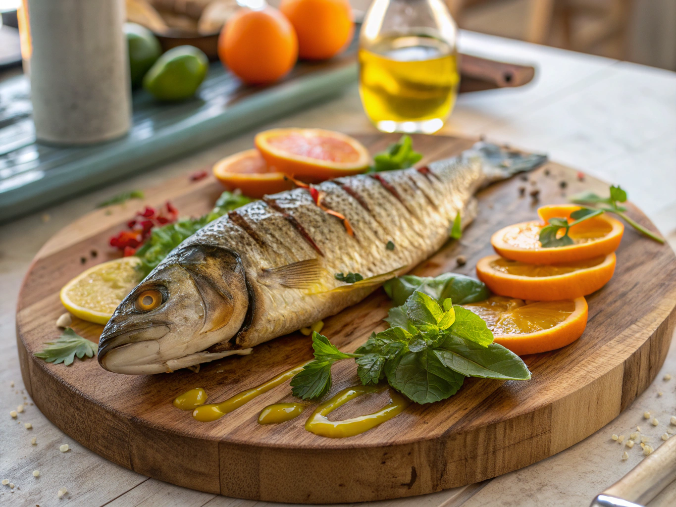 Wood-Fired Sea Bass